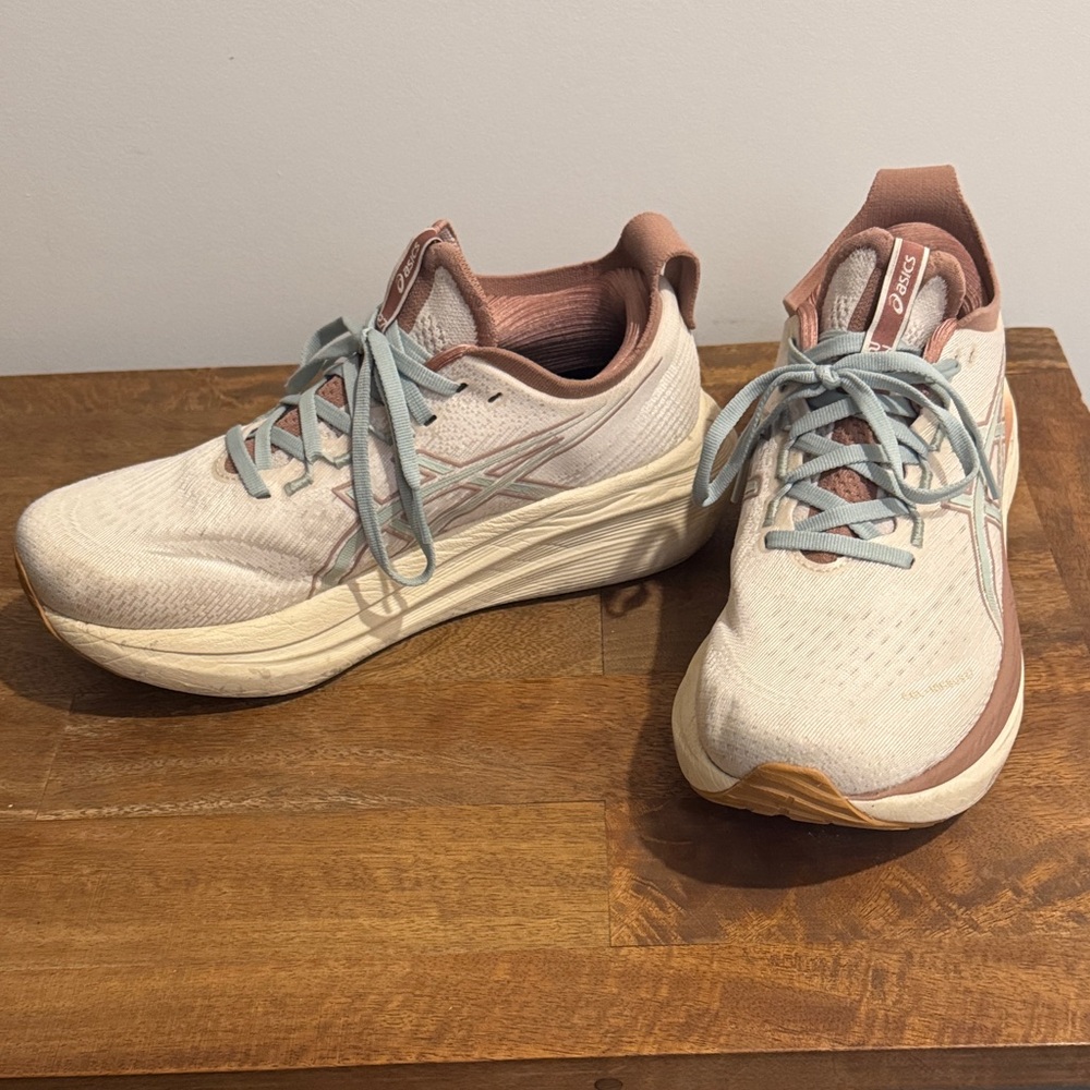 ASICS Women's Athletic Shoes - Cream and Tan